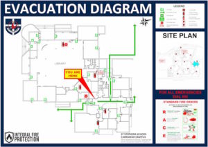 Evacuation Diagram Template Free from integralfireprotection.com.au