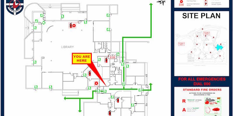 Evacuation Diagrams and Evacuation Procedures
