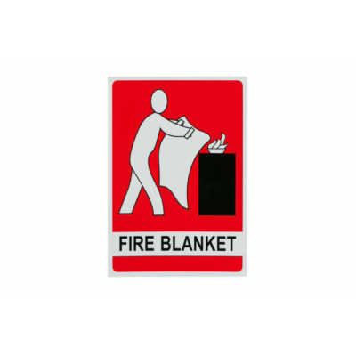Fire Blanket Location Sign 150mm x 225mm - Metal