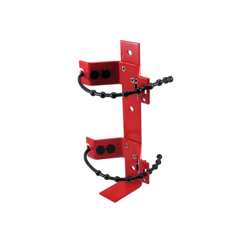 Rubber Strap Red Powder Coated Fire Extinguisher Vehicle Bracket